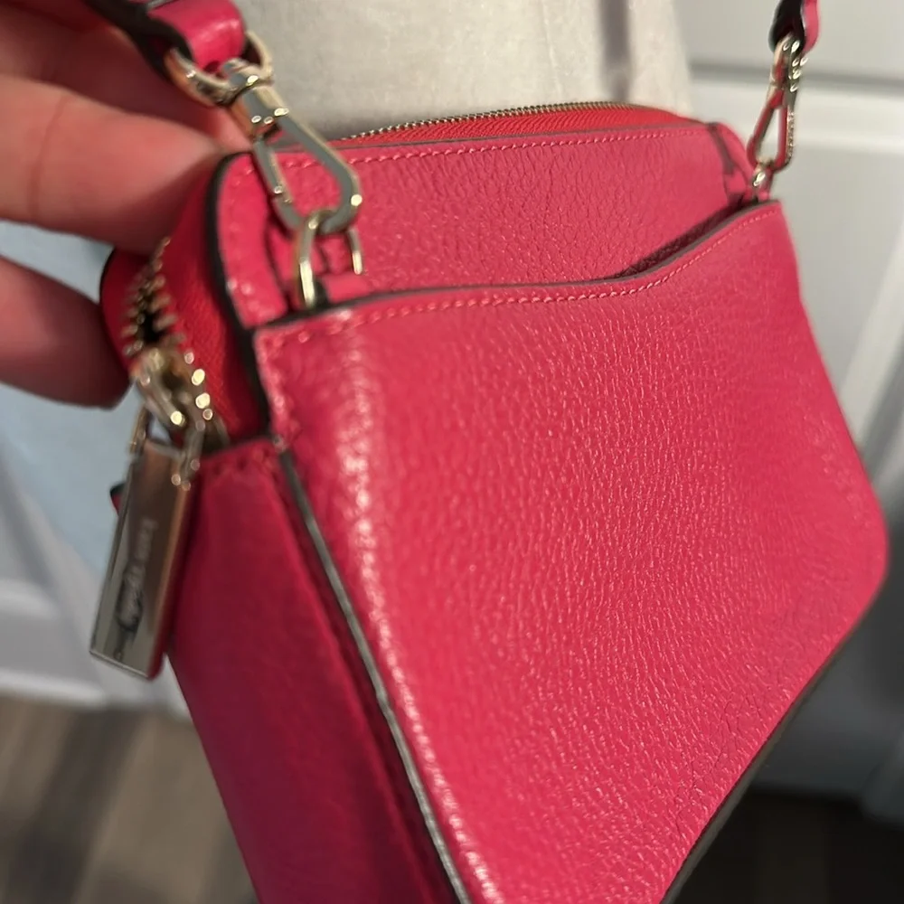 Kate Spade New York Vibrant Fuchsia Red Small Like New Crossbody Bag